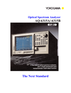 Optical Spectrum Analyzer AQ-6315A/-6315B