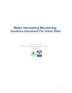 Water Harvesting Monitoring