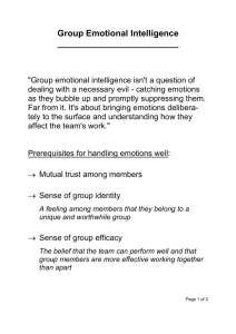 Group Emotional Intelligence