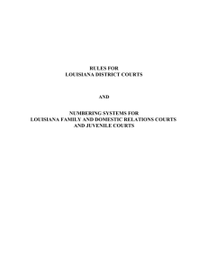 rules for louisiana district courts
