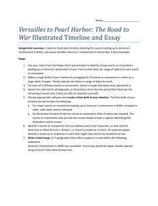 Versailles to Pearl Harbor: The Road to War Illustrated Timeline and