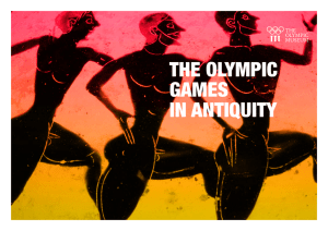 THE OLYMPIC GAMES IN ANTIqUITY