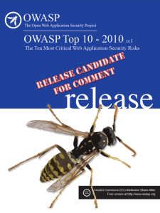OWASP Top 10 Most Critical Web Application Security Risks