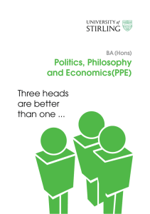 Politics, Philosophy and Economics(PPE)