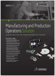 Manufacturing & Production Operations solution brief