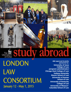 London Law Consortium Brochure - University of Kentucky College