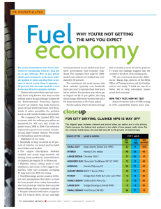 Fuel Economy - Consumers Union
