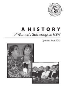 A History of Women's Gatherings in NSW
