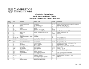 Cambridge Latin Course North American Fourth Edition