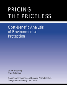 Pricing the Priceless: Cost Benefit Analysis of