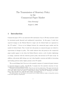 The Transmission of Monetary Policy in the Commercial Paper Market