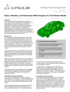 Abaqus Technology Brief Noise, Vibration, and Harshness (NVH