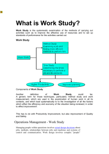 What is Work Study?