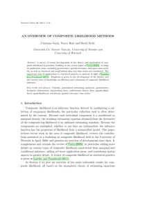 an overview of composite likelihood methods
