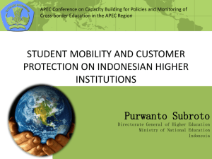 Student Mobility and Customer Protection on Indonesian Higher