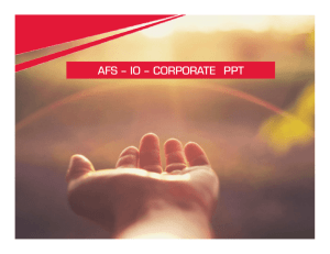 AFS – IO – CORPORATE PPT