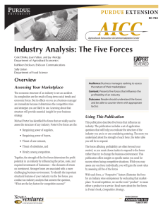 EC-722 Industry Analysis: The Five Forces