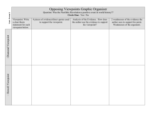 Opposing Viewpoints Graphic Organizer