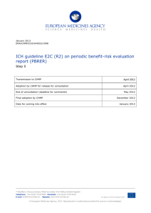 E2C (R2) Step 5 Periodic benefit-risk evaluation report