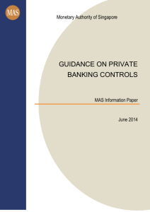 guidance on private banking controls