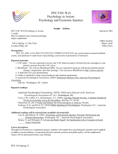 Older version of revised Syllabus for PSY F301