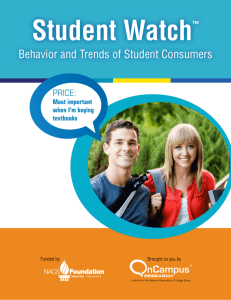 Behavior and Trends of Student Consumers