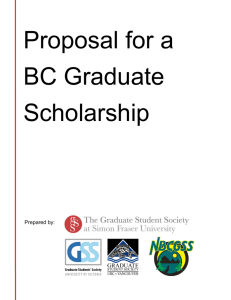 BC Graduate Scholarship Document