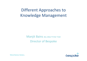 Different Approaches to Knowledge Management