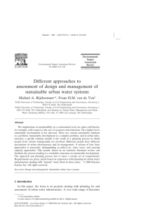Different approaches to assessment of design and management of