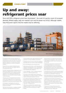 Up and away: refrigerant prices soar