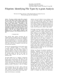 Fileprints: Identifying File Types by n