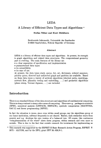 LEDA: A library of efficient data types and algorithms