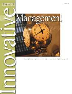 The Journal of Innovative Management - Goal