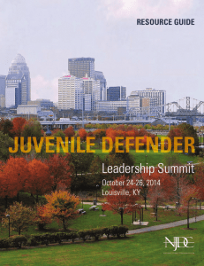 2014 Juvenile Defender Resource Guide