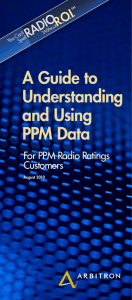 A Guide to Understanding and Using PPM Data