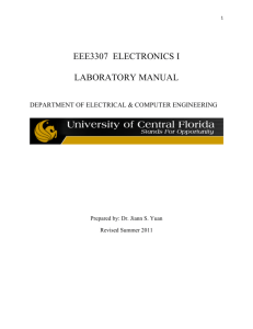 eee3307 electronics i laboratory manual