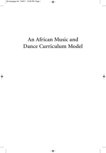 An African Music and Dance Curriculum Model