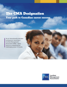 The CMA Designation
