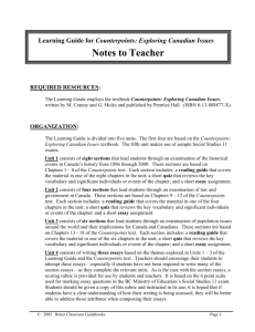 Notes to Teacher - Better Classroom Guidebooks