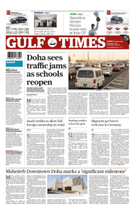 Doha sees traffic jams as schools reopen