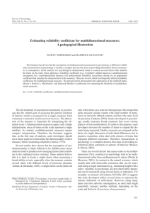 Estimating reliability coefficient for multidimensional measures: A