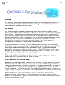 Overview In this activity, students will consider the chemical make