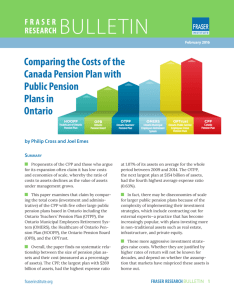 Comparing the Costs of the Canada Pension Plan with Public