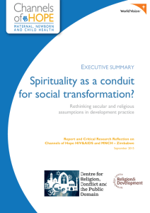 Spirituality as a conduit for social transformation?