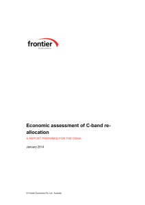 Economic assessment of C-band re-allocation