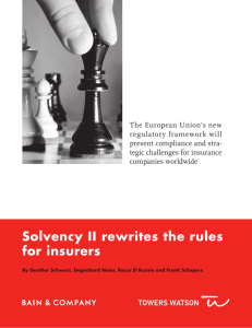 Solvency II rewrites the rules for insurers