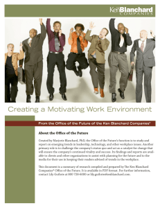 Creating a Motivating Work Environment