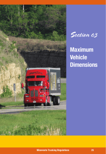 Minnesota Commercial Truck and Passenger Regulations, 2014