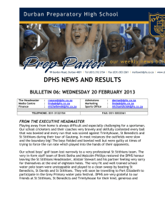 dphs news and results - Durban Preparatory High School
