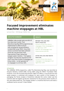 SABMiller eliminates machine stoppages with focused improvement
